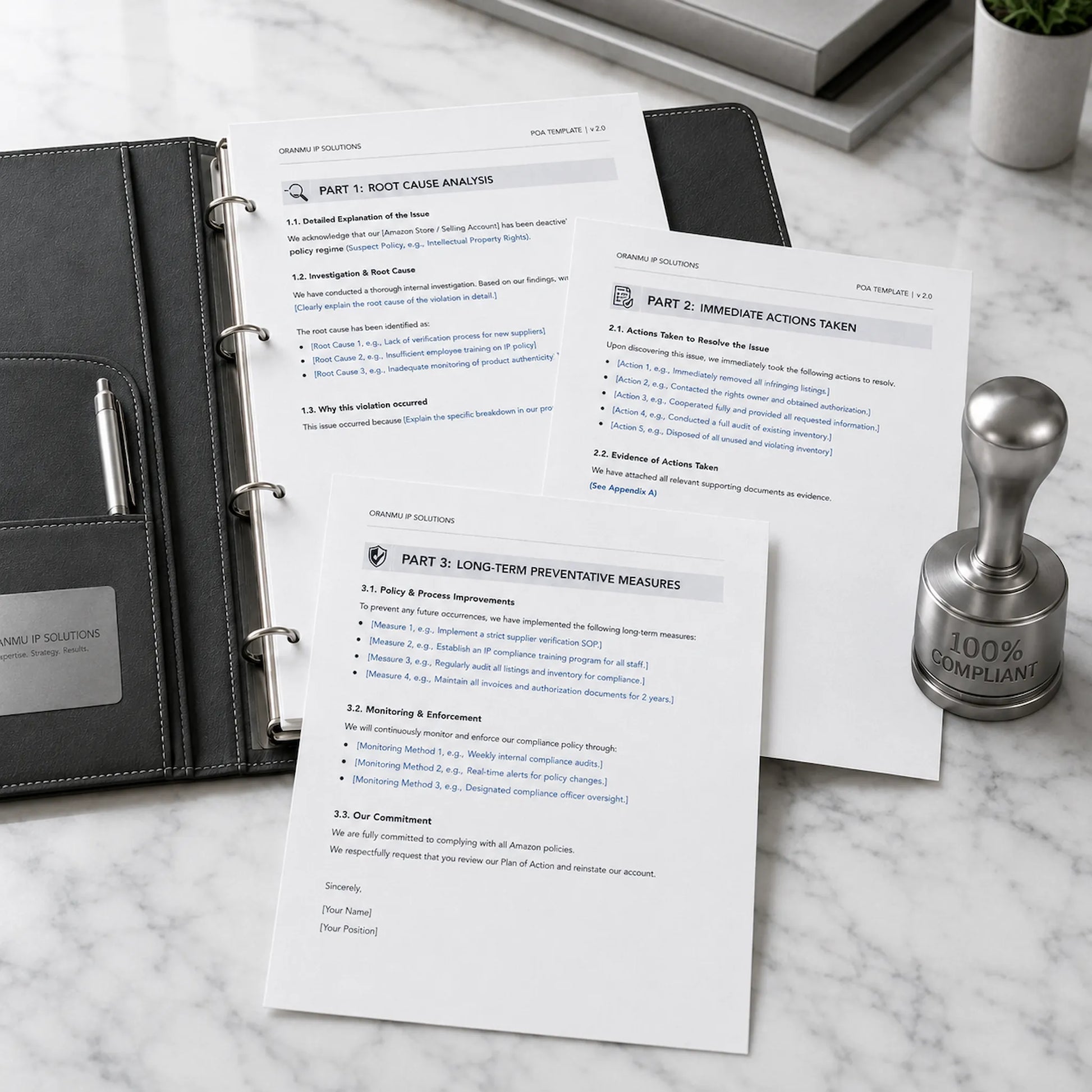 Amazon IP compliance toolkit including an apology letter template